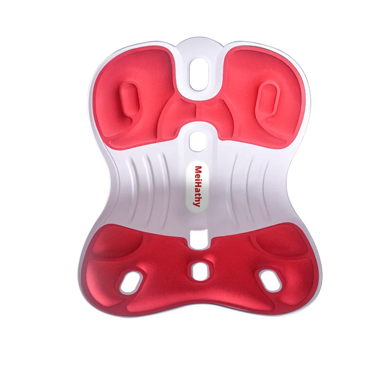 

Synteam Chair Pad Correction Posture Chair Back Shoulder Support Posture Corrector Curble Chair Korea, Postural Correct Seat, Red, black, white