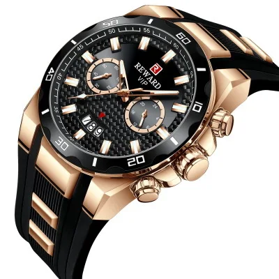 

2020 new Watch Hot Selling luxury Silicone Sport Quartz Watch Men Chronograph Waterproof Military Wrist Watch relogio mas