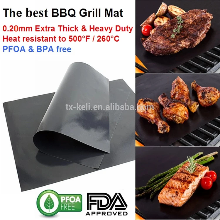 Money Back Guarantee Reusable Barbecue Sheet BBQ GRILL MAT RIGID 3 x Thicker