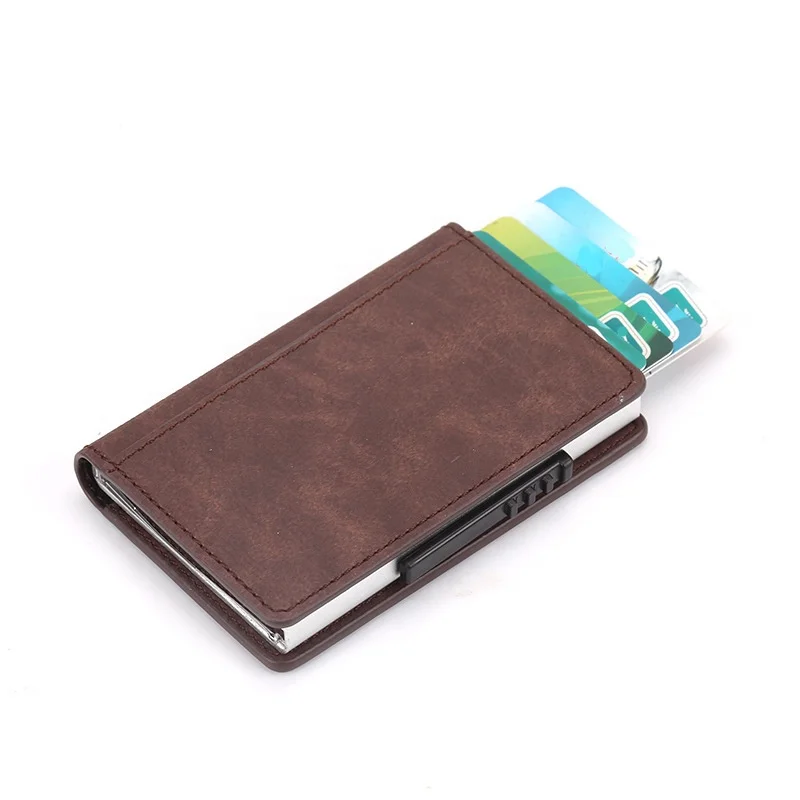 

buy a card holder RFID multiple leather card holder wallet for gift, Black, carbon, brown, coffee, crocodile black&brown, snake grey