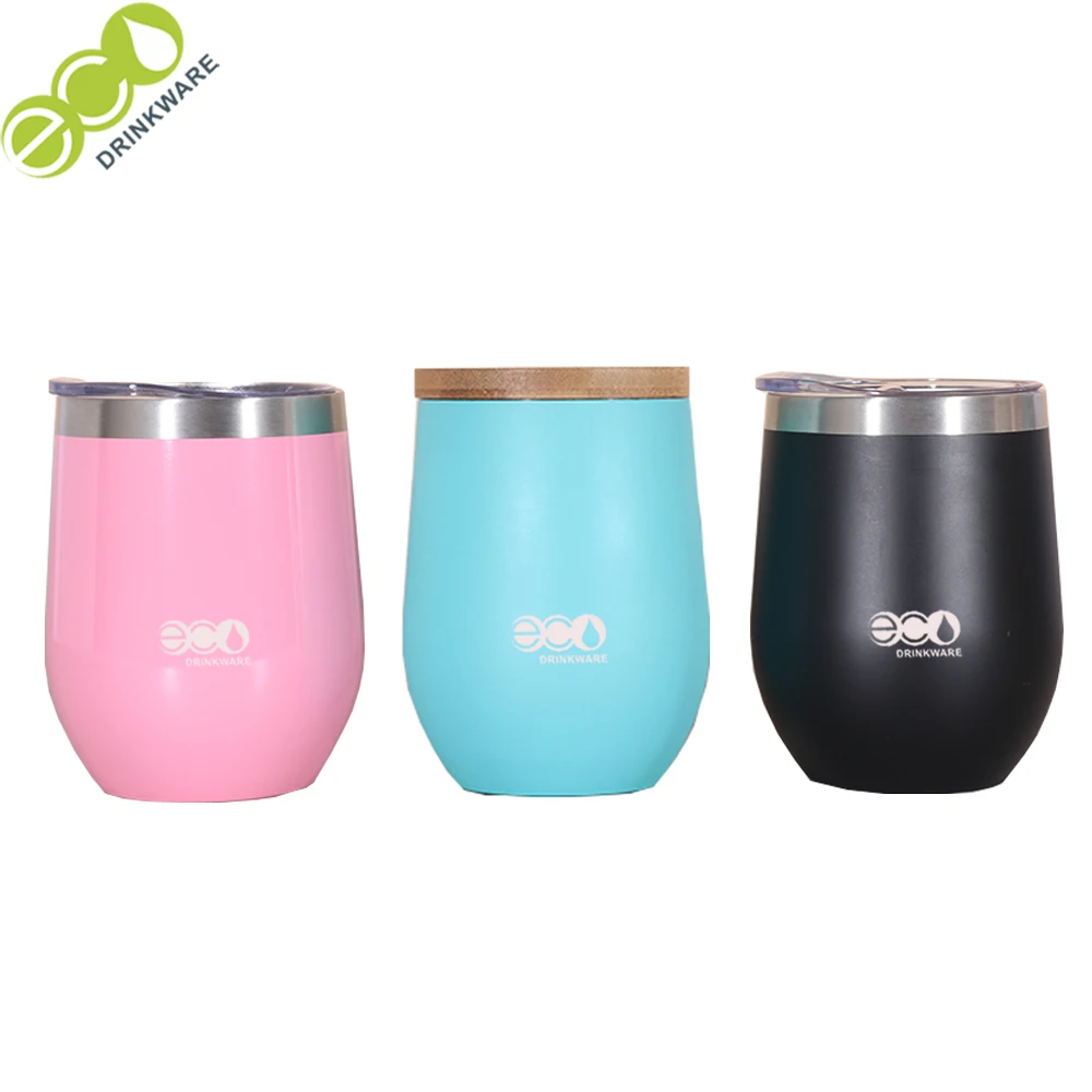 

Personalized GV050 Stocked No minimum 12oz 18/8 304 stainless steel wine cup vacuum flask thermos bottle