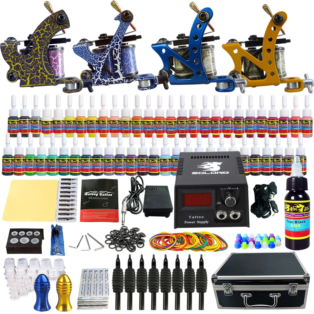 

Solong Full Tattoo Kit Tattoo Complete Set Machine To Tattoo Beginner