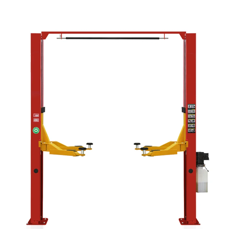 Hydraulic Car Lift Clear Floor Two Post Car Lift 4 Ton Manual Single ...