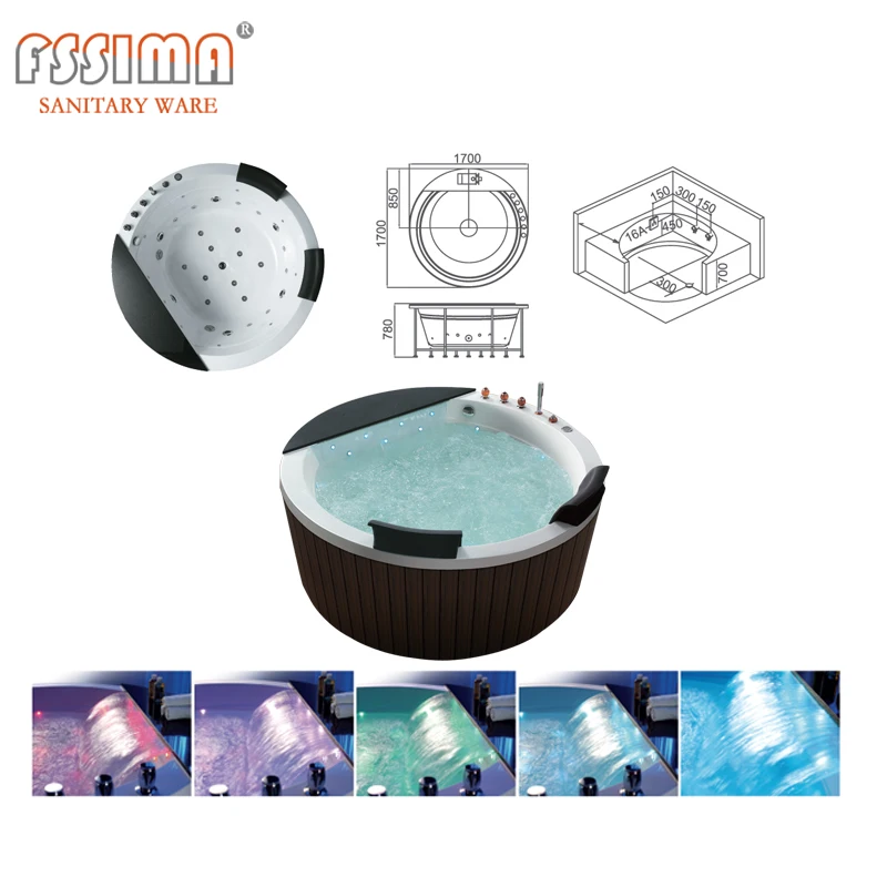 Foshan Supplier Price Acrylic Freestanding Bathroom Hot Tub/spa