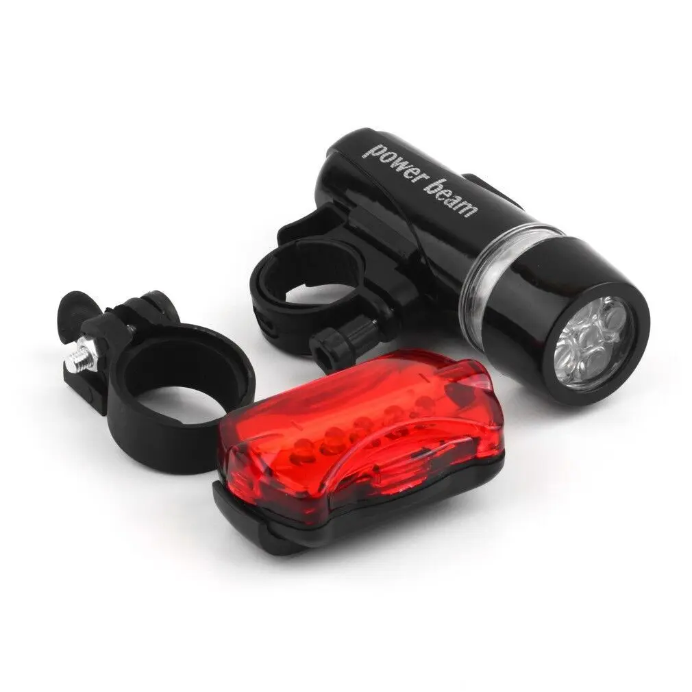 

Mountain Bike 5LED Headlights Black Taillights bicycle light