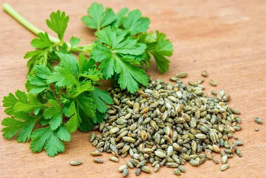 Parsley on a plate