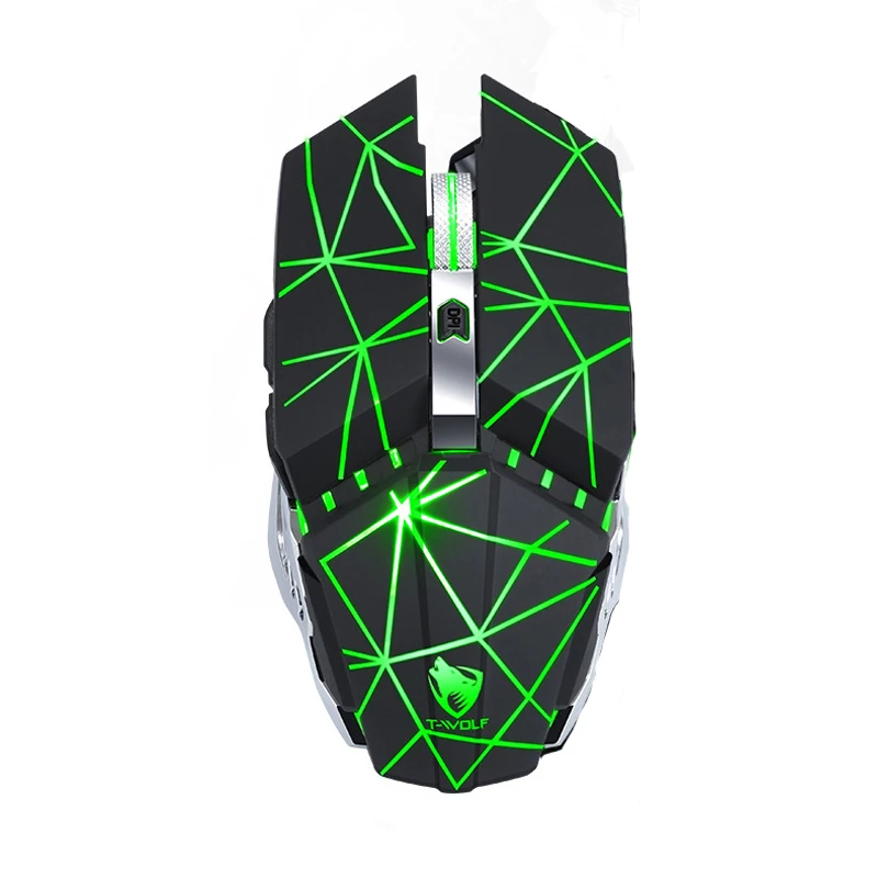 

Lithium Battery Rechargeable Gaming Metal Mice USB Optical 2.4GHz Wireless Mouse