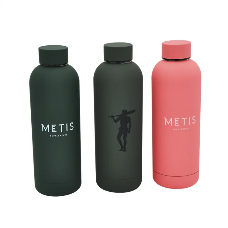 

MIKENDA Custom logo stainless steel double walled wide mouth vacuum insulated sports Water Bottles vacuum flasks