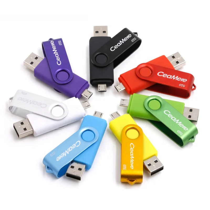 

Ceamere CMC5 Pen Drive 128GB 64GB 32GB 16GB 8GB 4GB Metal Swivel U Disk Smartphone Pendrive OTG 2.0 USB Flash Drive