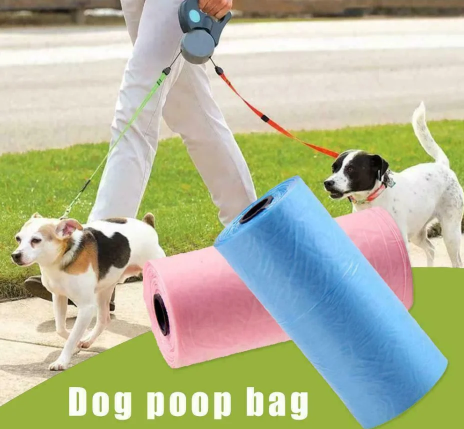 100% Biodegradable Pet Dog Poop Bag Eco friendly Compostable Dog Waste Bags Amazon hot selling