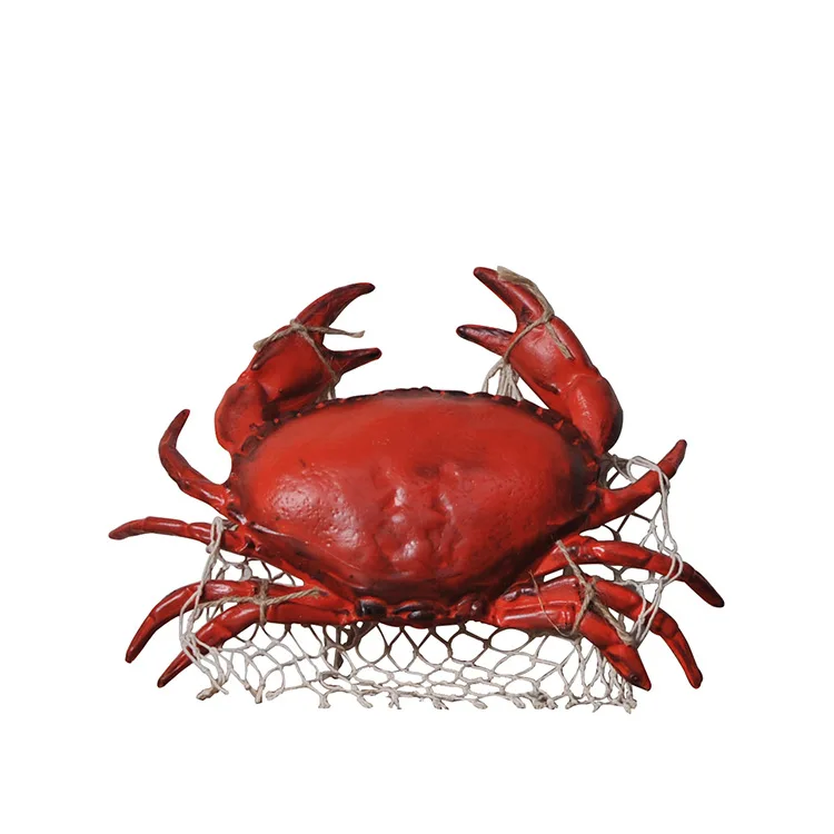 

Simulation Resin Lobster Sculpture Resin Crab Pendant Model Decoration Pendant, Red