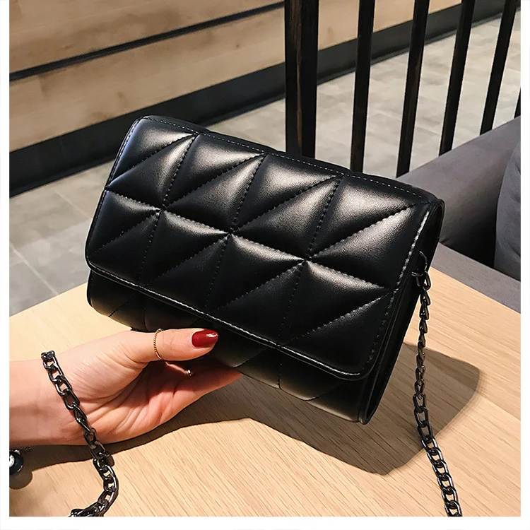 

EM988 Famous brands designer female chain handbags custom premium quality pu leather lady luxury fashion shoulder bag