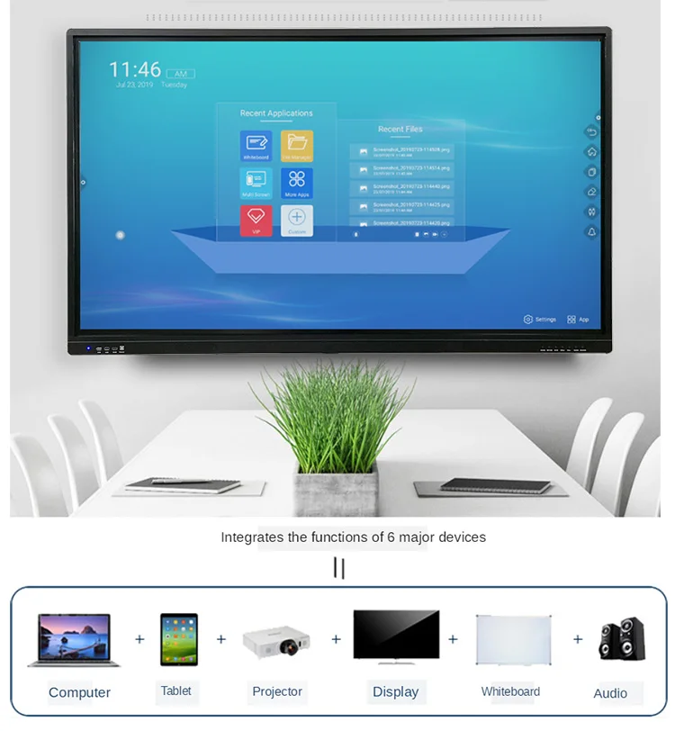 Touch Interactive Screen Monitor Original Factory 4K Infrared Multi Touch Screen IR 4K TV UHD Screen Panel Tempered Glass AG