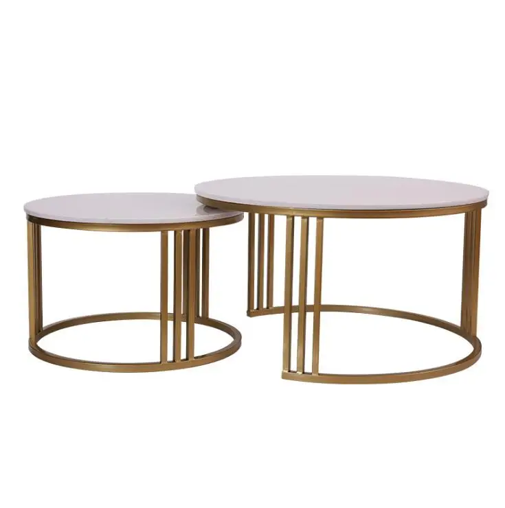 

Nordic marble round coffee table living room small table gold office coffee table