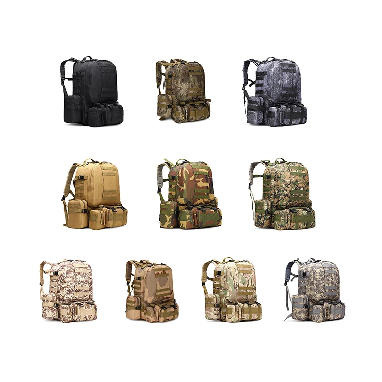 

Wholesale Outdoor Hiking Survival Black Men Tool Rucksack Military Tactical Backpack, Customized color
