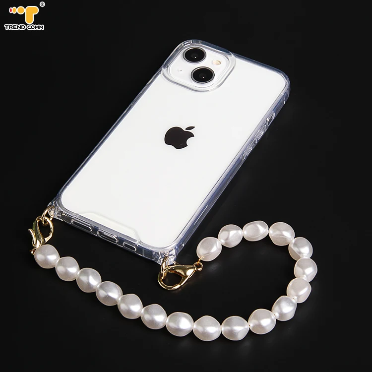 

New Cut out Hand Strap Clear Ring Cover Mobile Phone Case for iPhone 14 15