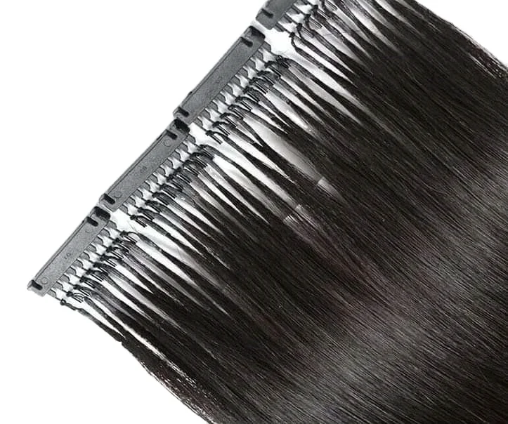 

2018 new technology 6D,full cuticle aligned remy hair 28inch, 40g virgin cuticle remy hair extensions, Natural black color