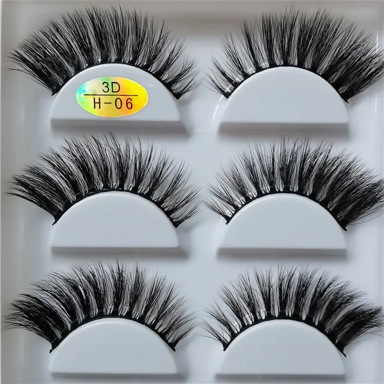 

cruelty free handmade 5 pairs / set faux mink lashes 3d false eyelashes