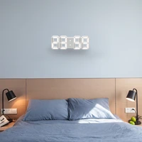 

Multi-Function Large 3D LED Digital Wall Alarm Clock with Snooze Function, 12/24 Hours Display for Home, Kitchen, Office