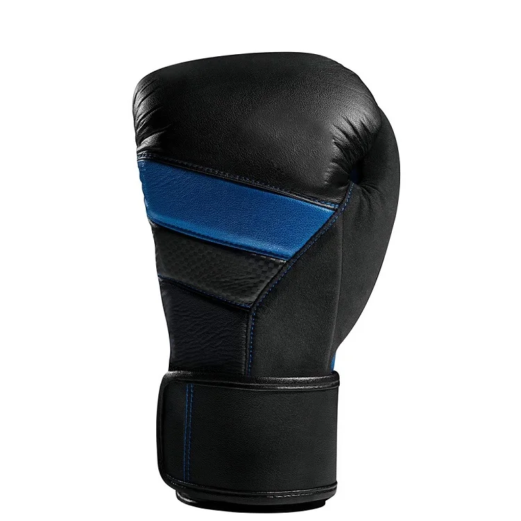blue and black boxing gloves