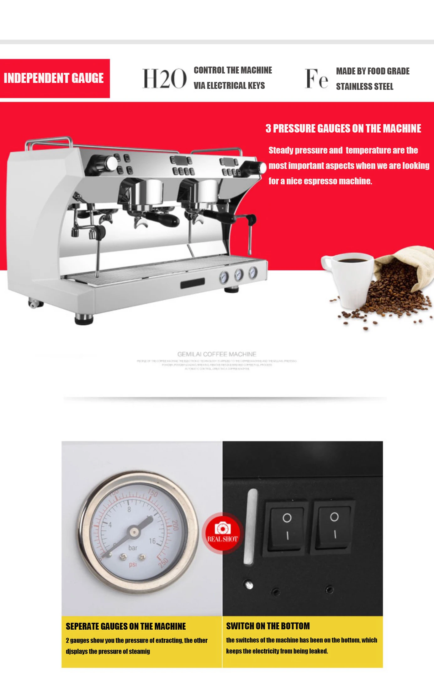 barista china luxury professional coffee machine