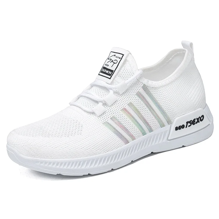

mesh colorful walk gym running sneakers fashion flats cheap shoes, 4 colors