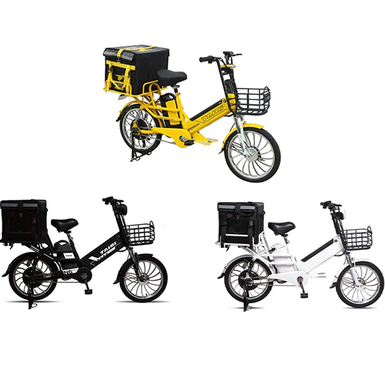 

Wholesale China Manufacturer electric food/pizza delivery bicycle Single high speed ebike 45km/h 48V 350W with 2 battery