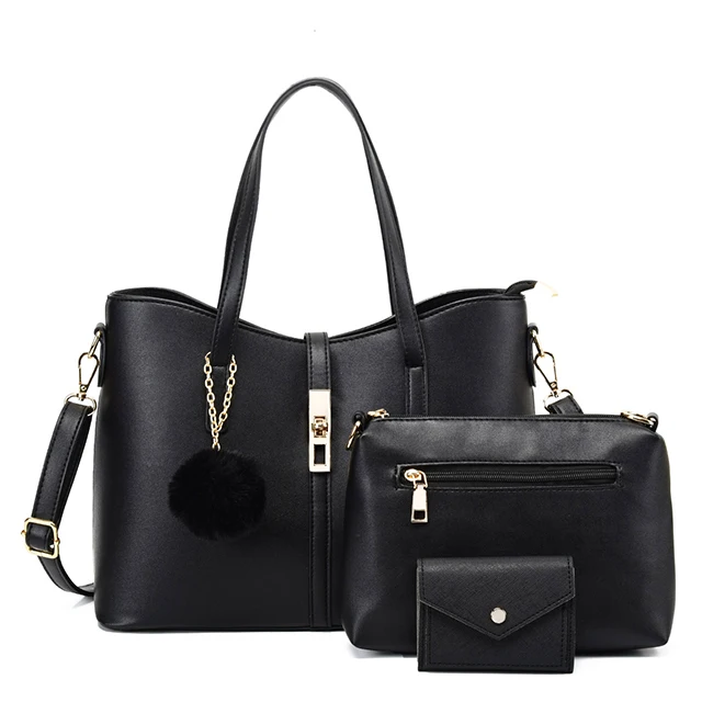 

Lady Fashion Purses And Handbags Sets With 3 Pieces For Woman High Quality Ladies Fashion Handbags