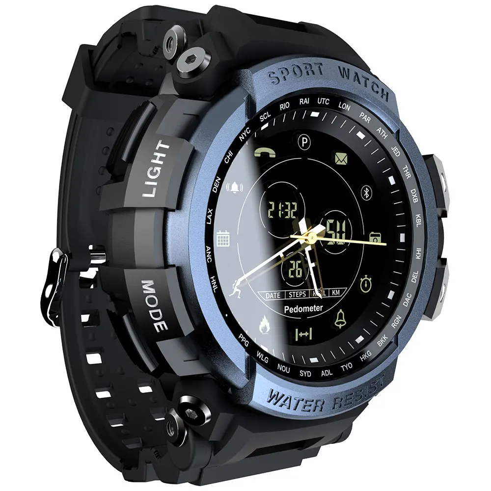 

2021 New Arrival LOKMAT MK28 Smart Watch 5ATM IP68 Waterproof Heart Rate Sport Fitness Tracker Smart Watch For Men Women