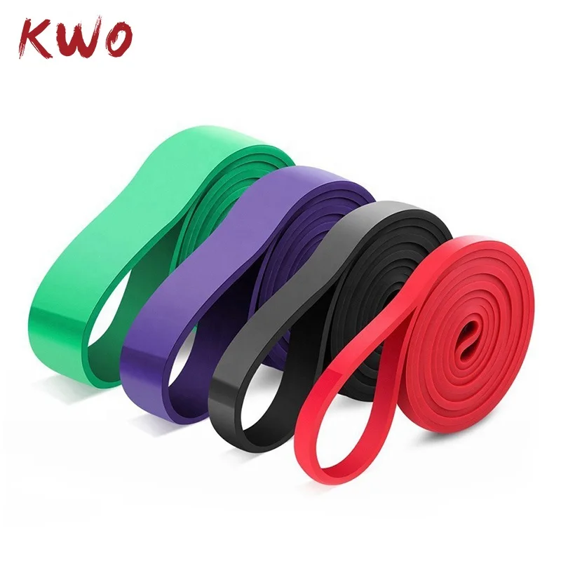 

Gym Equipment Fitness Exercise Sports Workout Long Custom Logo Rubber Booty Pull Up Hip Power Latex Resistance Elastic Bands, Red, black, purple,green