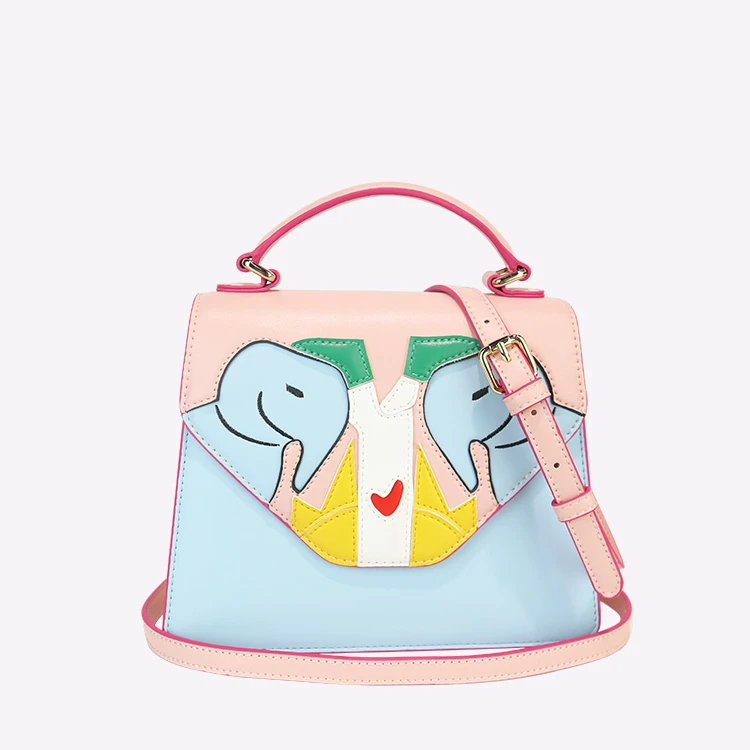 

Original design animal embroidery bag 2021 new fashion Single Shoulder Messenger Bag women fashion portable girls handbags