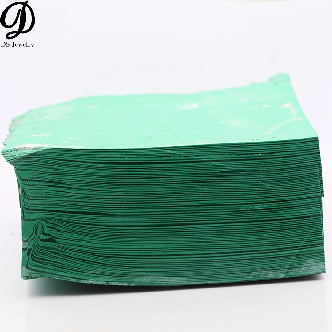 

Wholesale price (lab Created) green synthetic rough malachite