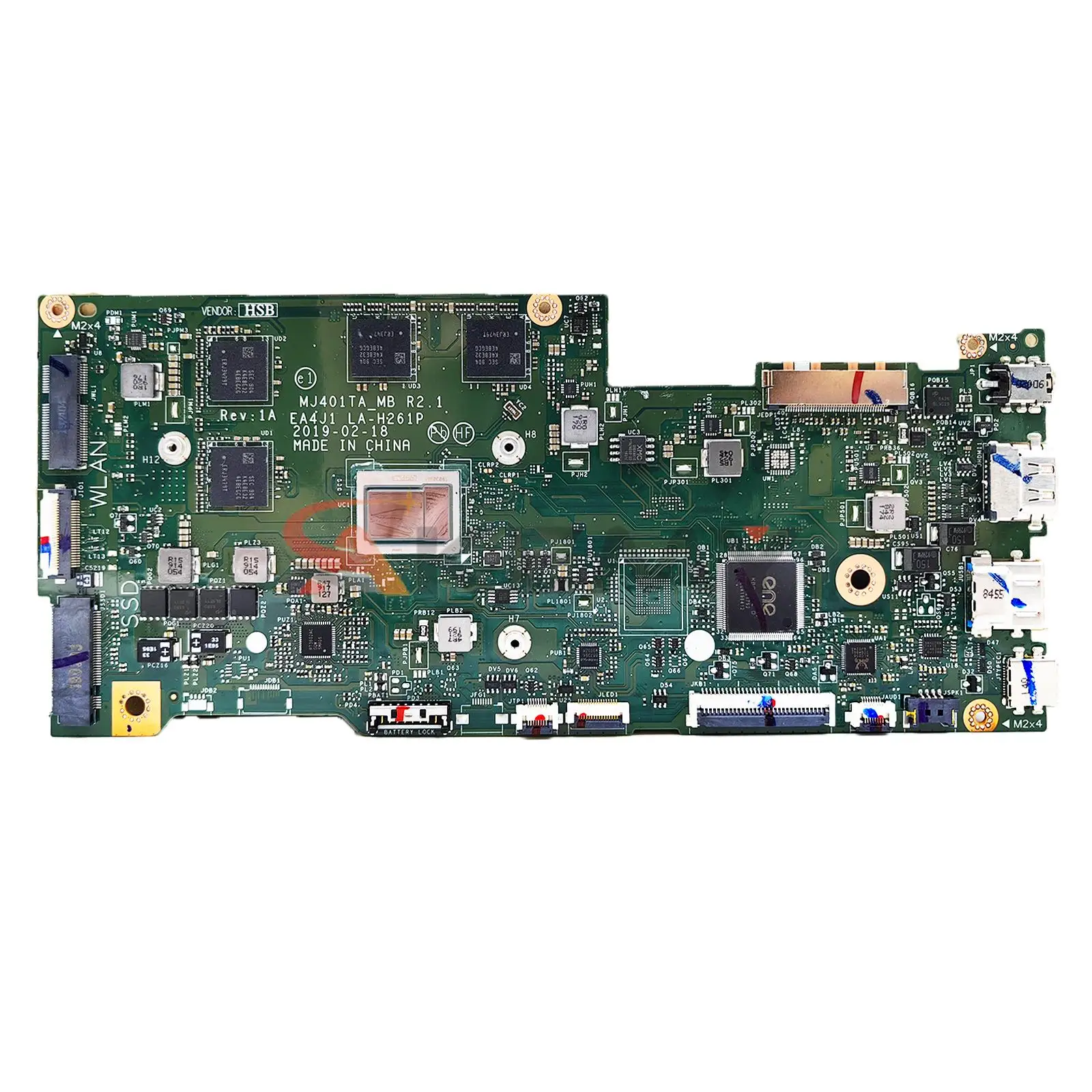 

MJ401TA M3-8100Y CPU 4G/8G Notebook Mainboard For ASUS ImagineBook MJ401TA ; FHD EA4J1 LA-H261P Laptop Motherboard Tested OK