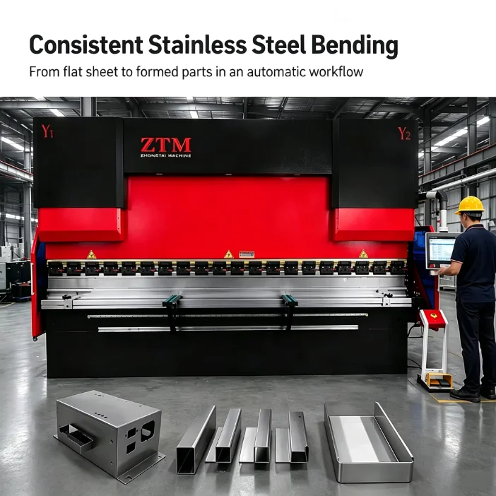 ZTM Press Brake Machine Angle View