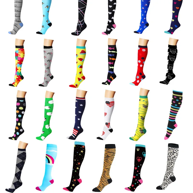 

Compression Socks for Women & Men High Quality Floral Sports Socks Wholesale