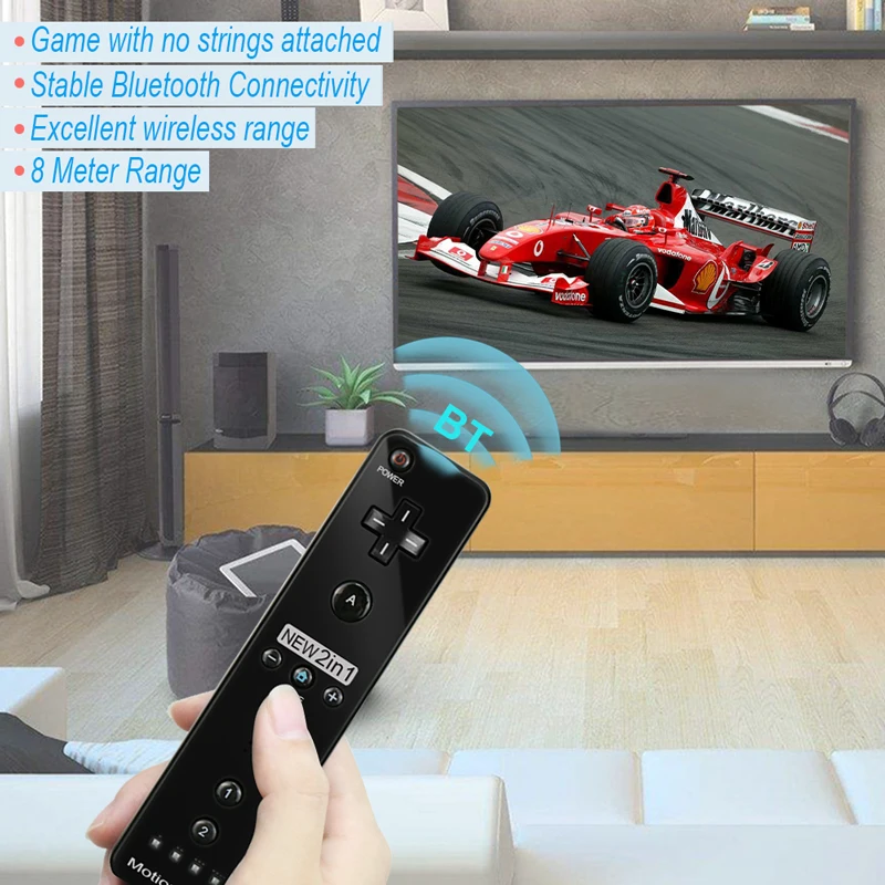 For Nintendo Wii Remote 2 In 1 New Remote Control Builtin Motion Plus