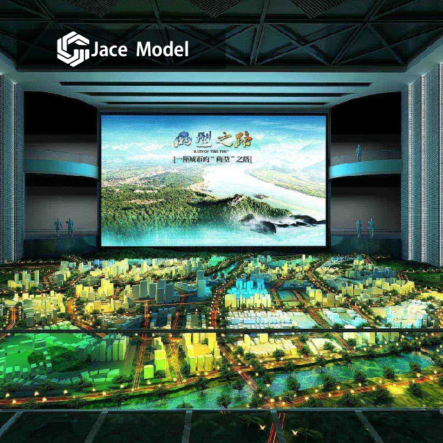 model making of modern architecture villa