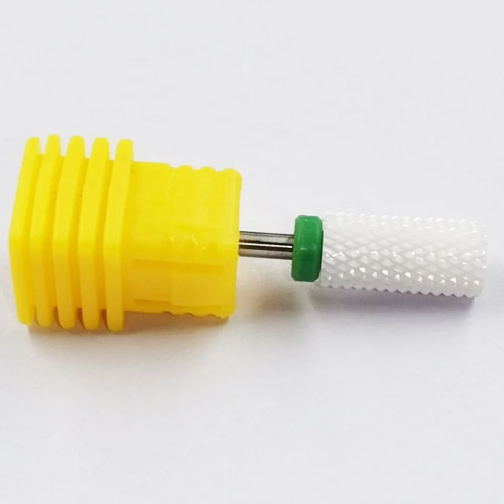 

ceramic cuticle clean burr nail drill bit for grinding tool, Red,blue,dark green,black,yellow