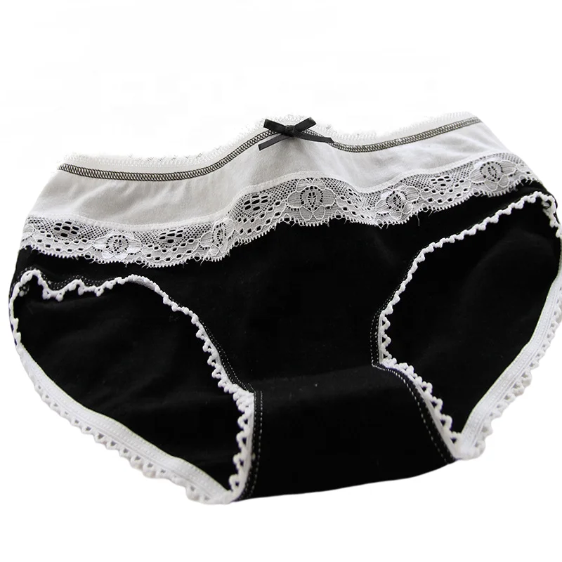 

Explosive Lolita style bow-knot lace sexy underpants cotton ladies knickers comfortable package hip girl's string panty