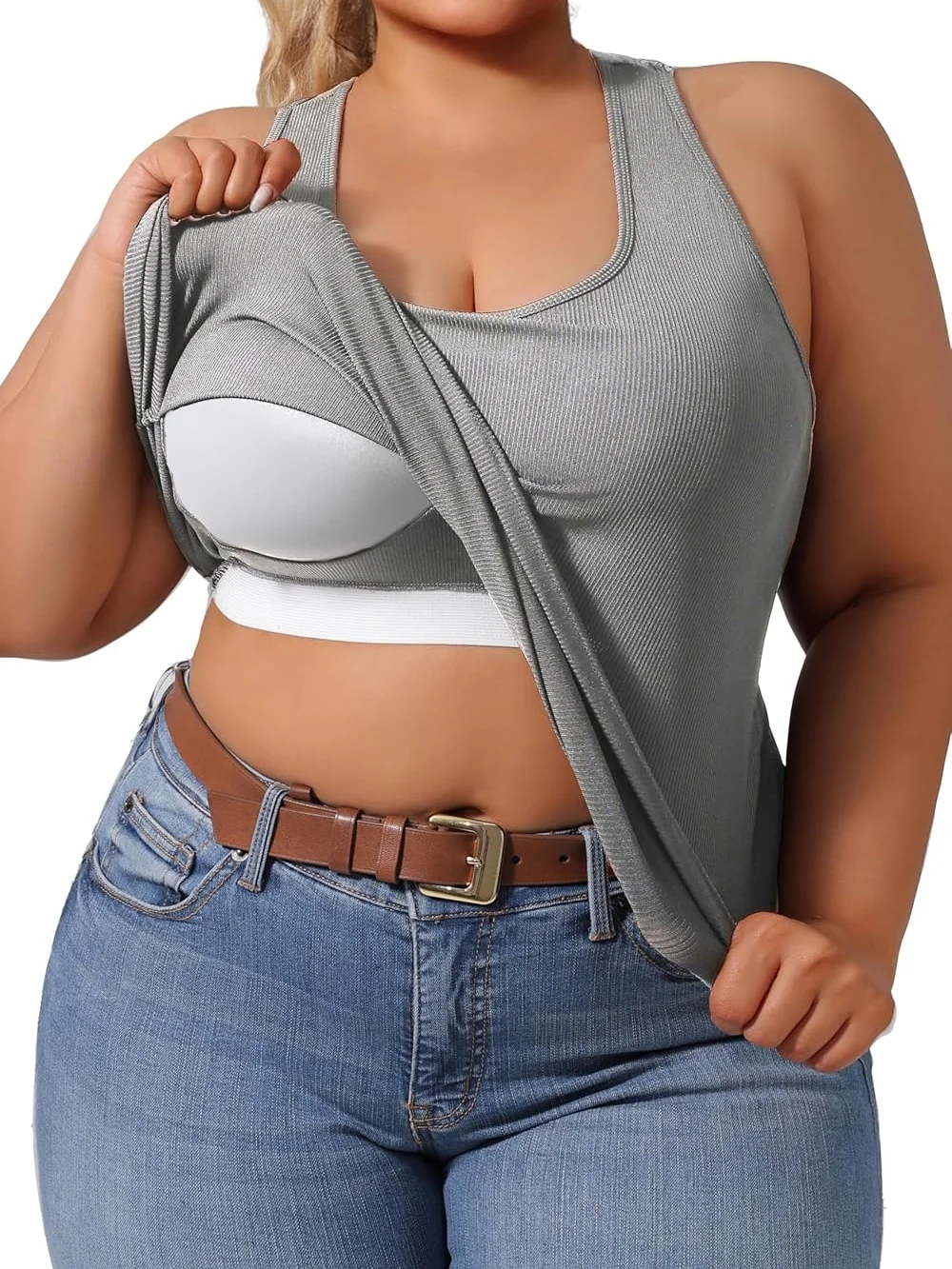 Loose-Fitting版型方领Breathable瑜伽Top