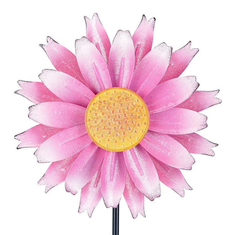 

Hourpark hot selling flower kinetic wind spinner metal garden wind spinners