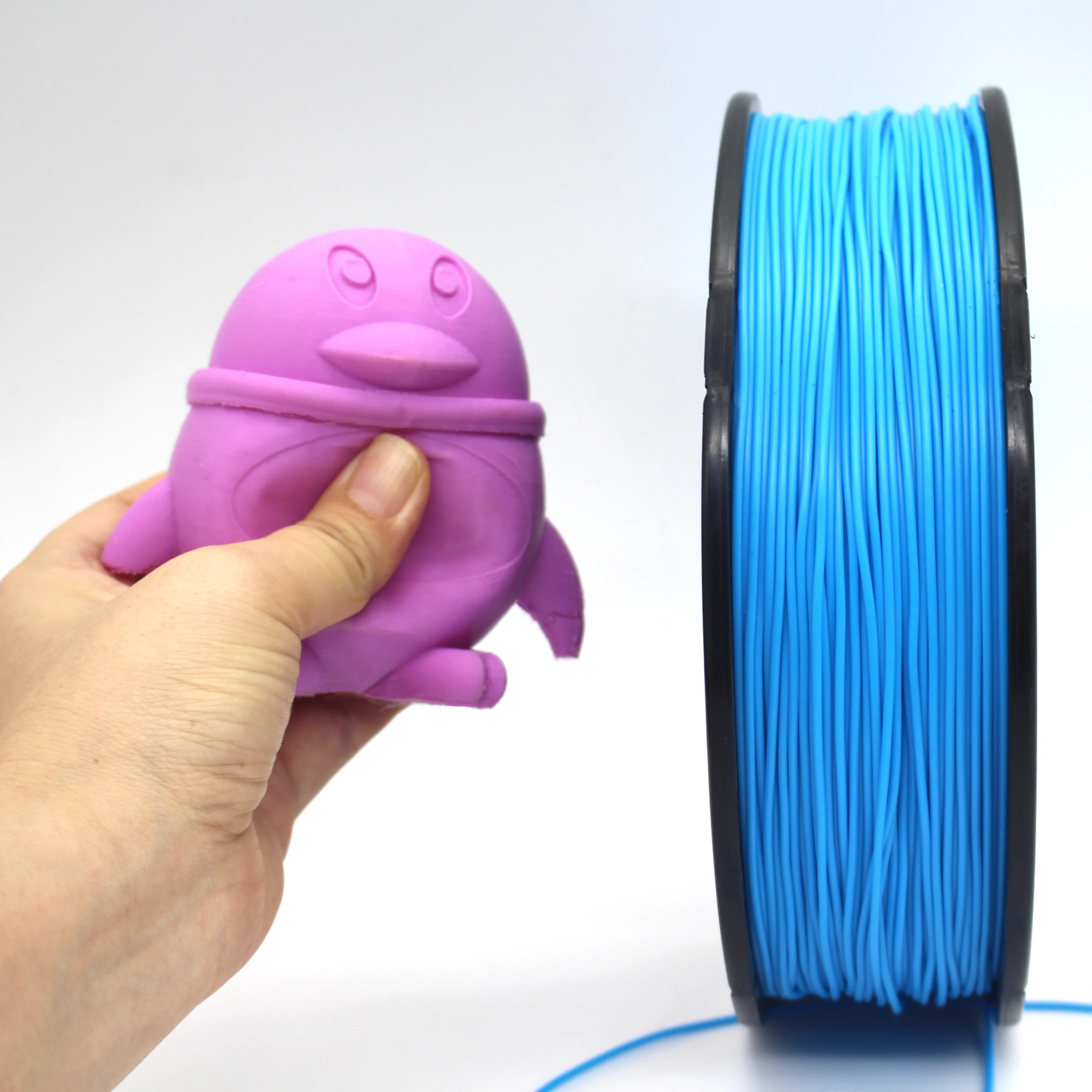 

1.75mm/3mm Flexible+ PLA filament 3D neat filament flexible filament optional