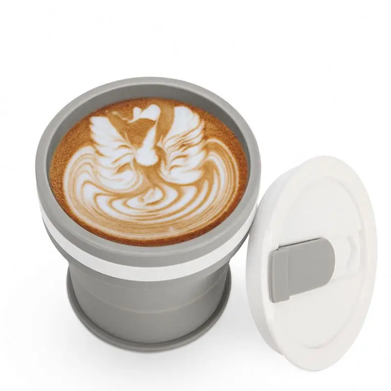 

portable collapsible travel silicone folding cup yo2,7d silicone foldable cup, Many color to choose
