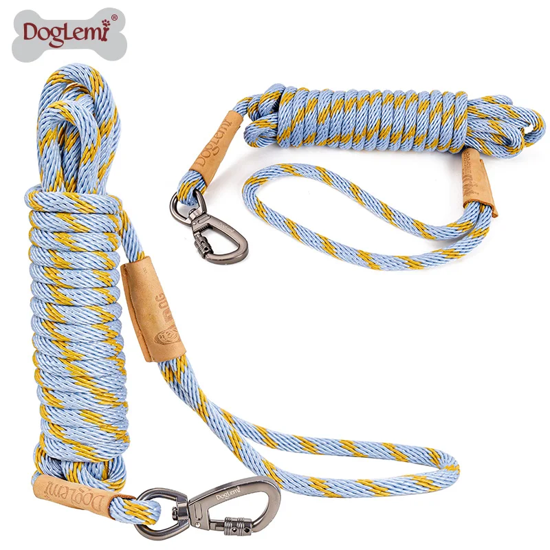 

Eco friendly durable dog leash ,Tracking walking nylon rope pet training leash dog lead 15FT