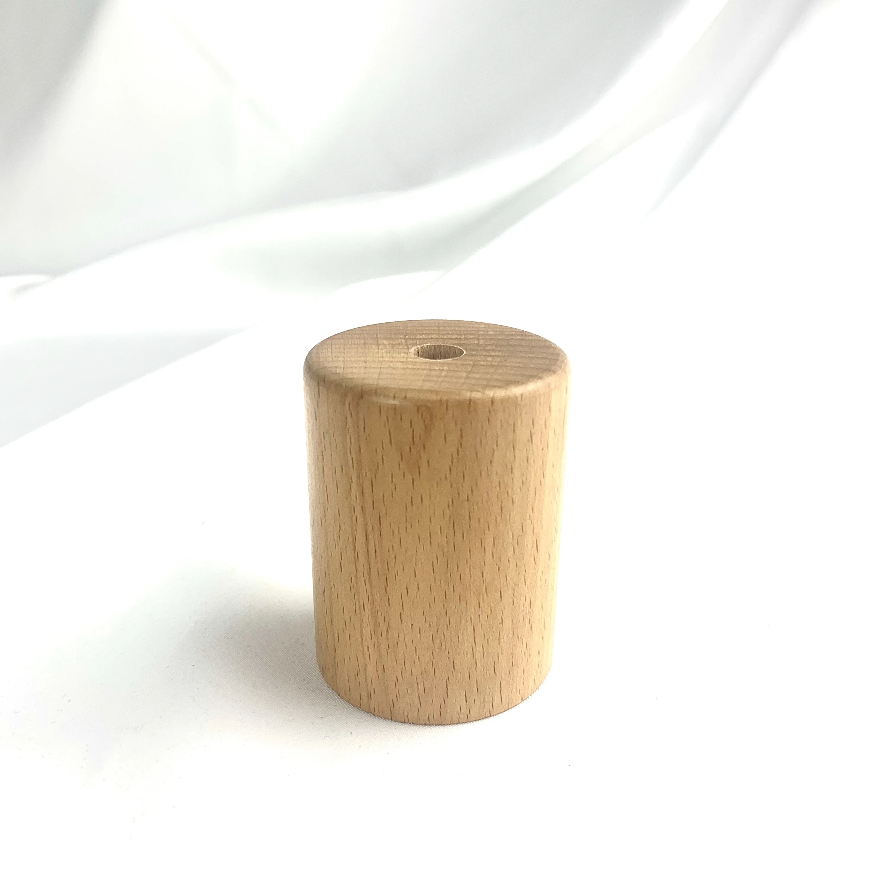 
New Beech Wooden Cylinder H6.5/7cm Lamp Cup Covering E27 Lamp Holder For Decor House Lamp Fixture Accessories 