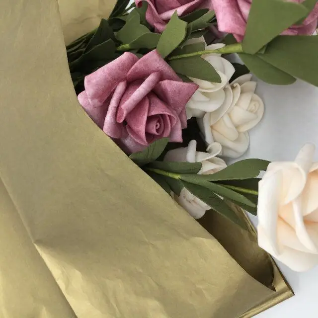 24 色圣诞装饰礼品礼品花包装纸巾包装纸