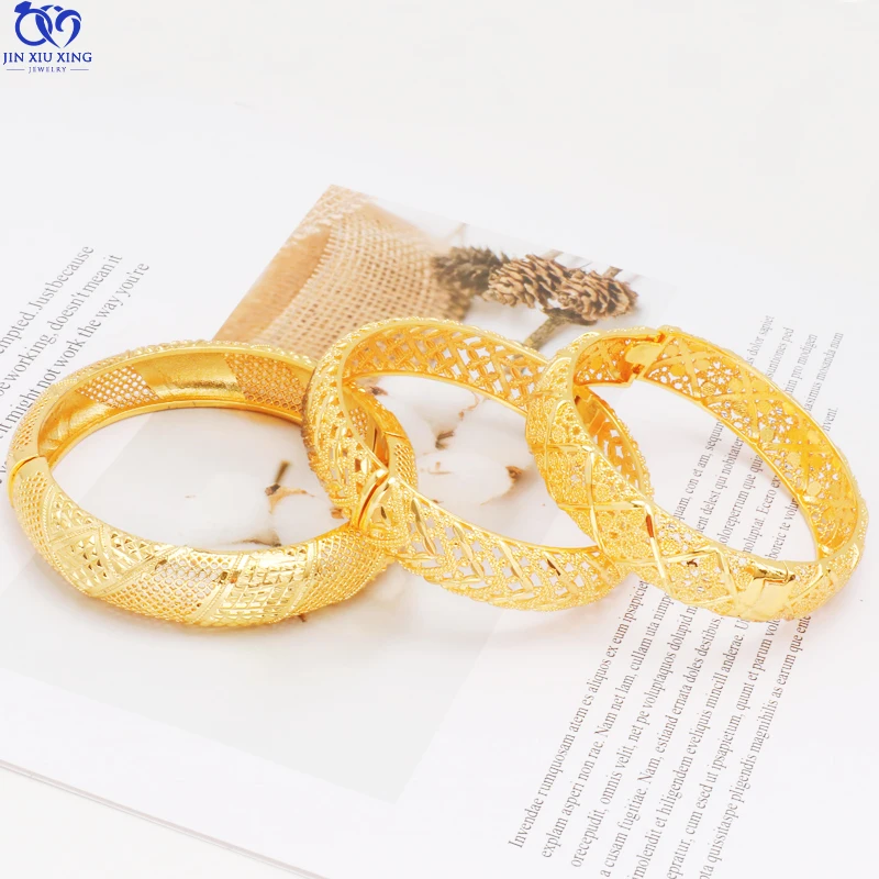 

Jxx 24k Gold Jewelry Fashion Women Bangles Bracelets Dubai Gold Plated Charm Bangle Jewelry Wholesale Factory, Rose gold