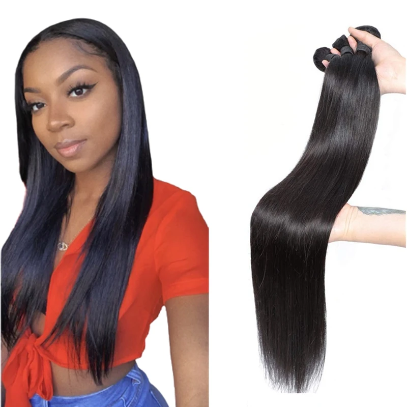 

2021 hot selling top Grade 10a 12a Unprocessed Virgin brazilian human straight hair bundles perruque cheveux humain
