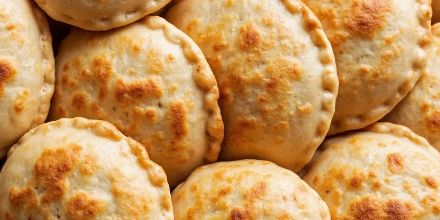 Homemade Puerto Rico empanadas cooling on a wire rack