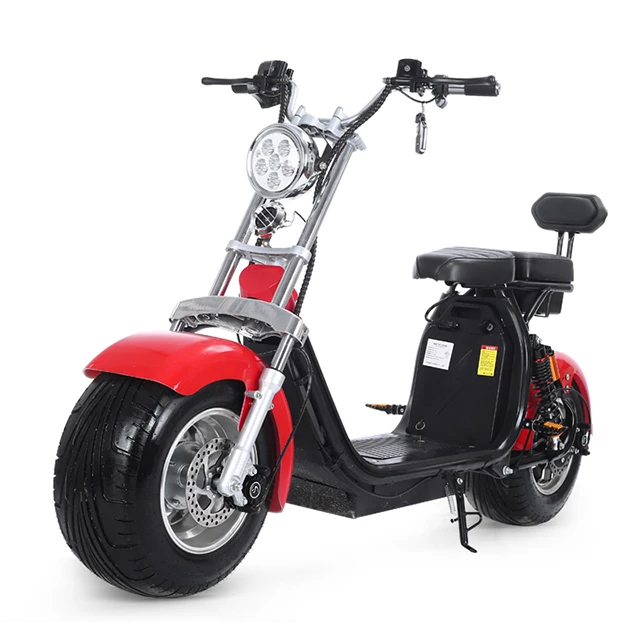60V 12Ah fat tire electric scooter 2000W 1500W cheap e scooter citycoco with Storage box